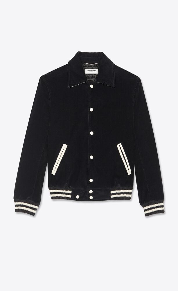 Teddy Jacket In Corduroy Saint Laurent Switzerland Ysl Com