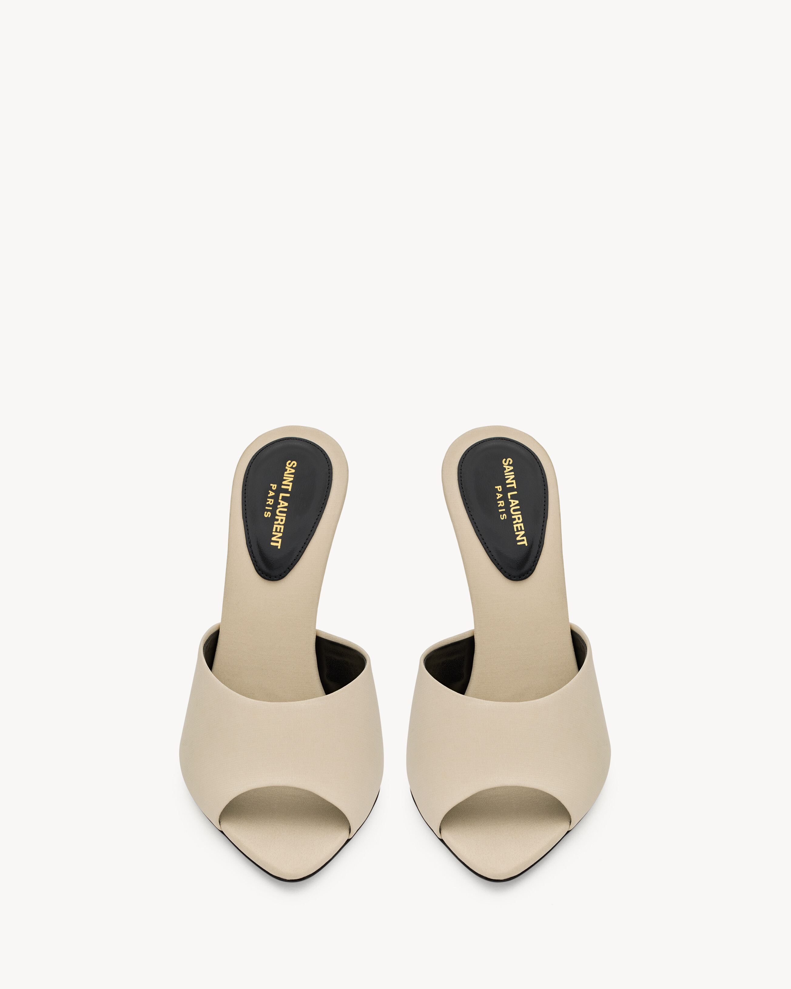 SUITE mules in crepe de chine