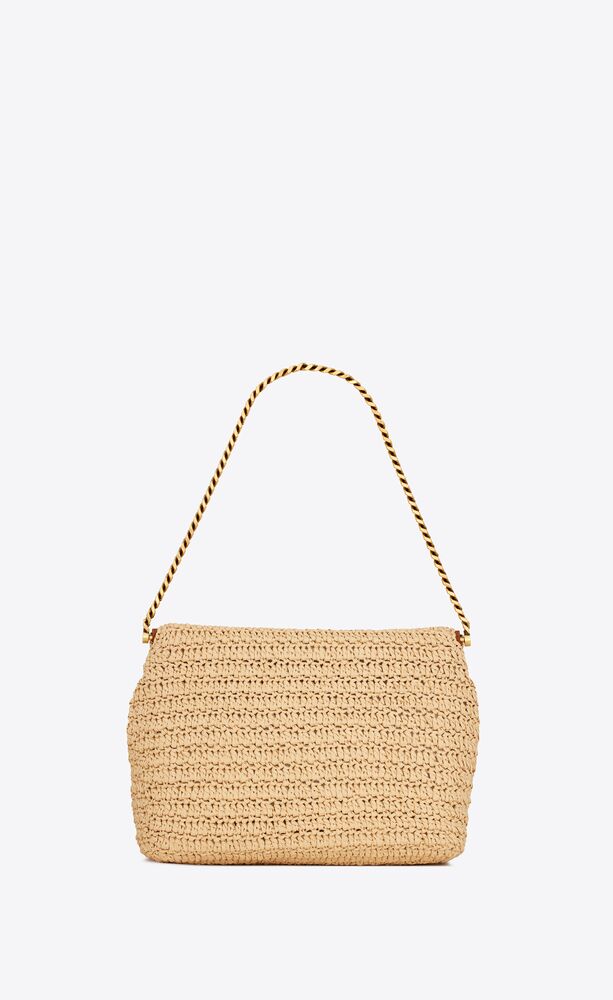 ysl rattan clutch