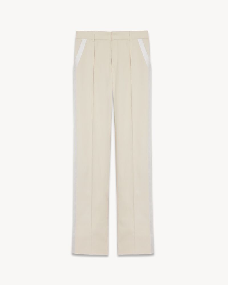 STRAIGHT TUXEDO PANTS IN SILK