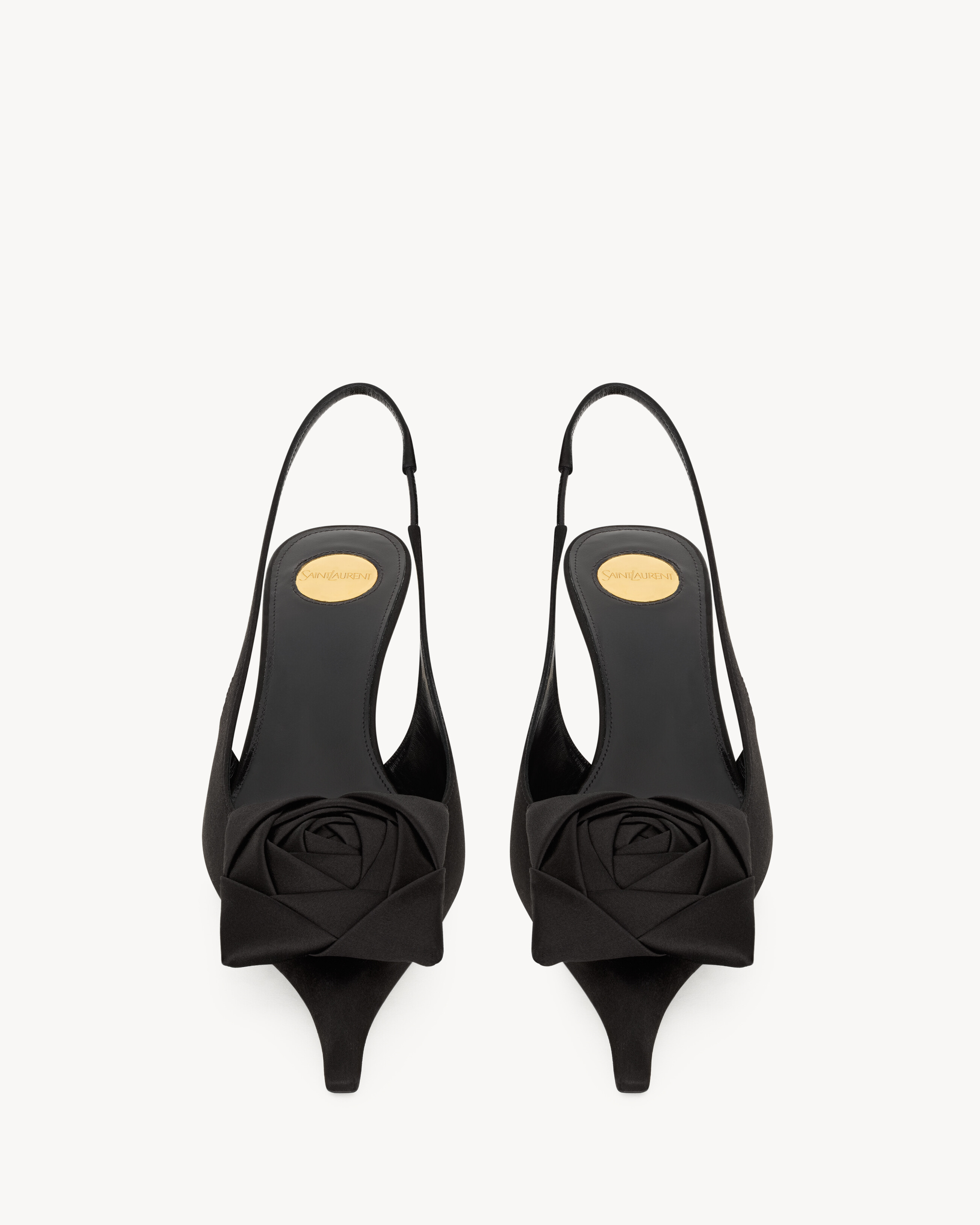 DAKOTA slingback pumps in satin crepe