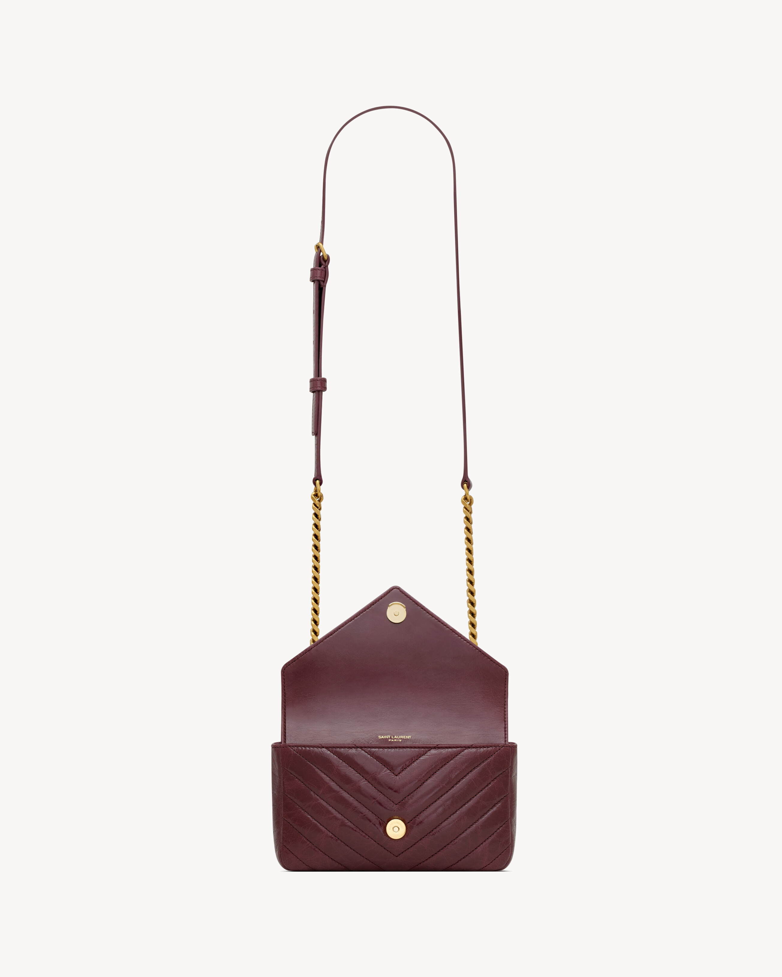 Gold Chain Ysl Mini College COLLEGE Mini In Shiny Leather