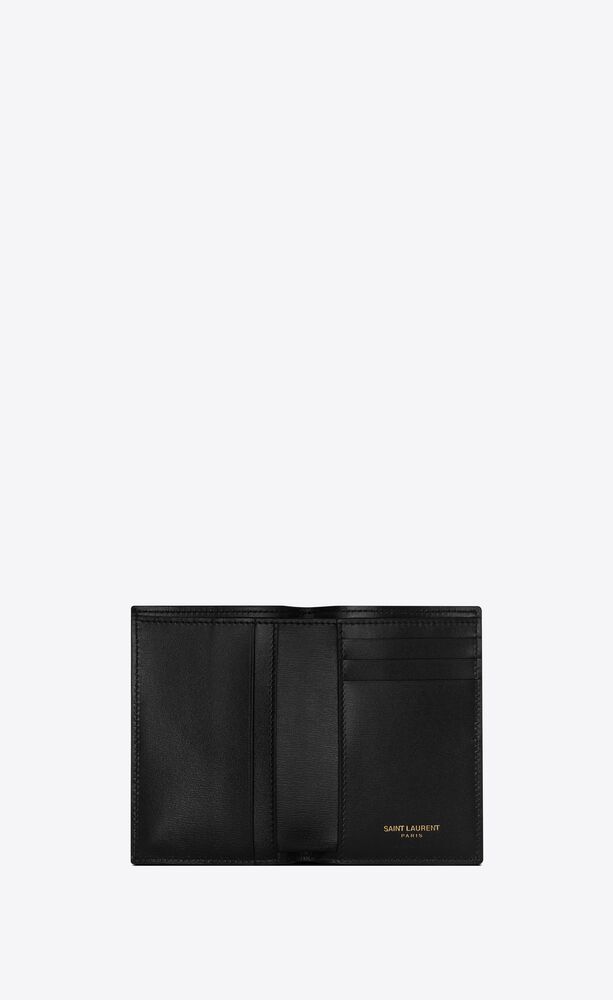 TINY CASSANDRE credit card wallet in shiny leather | Saint Laurent ...