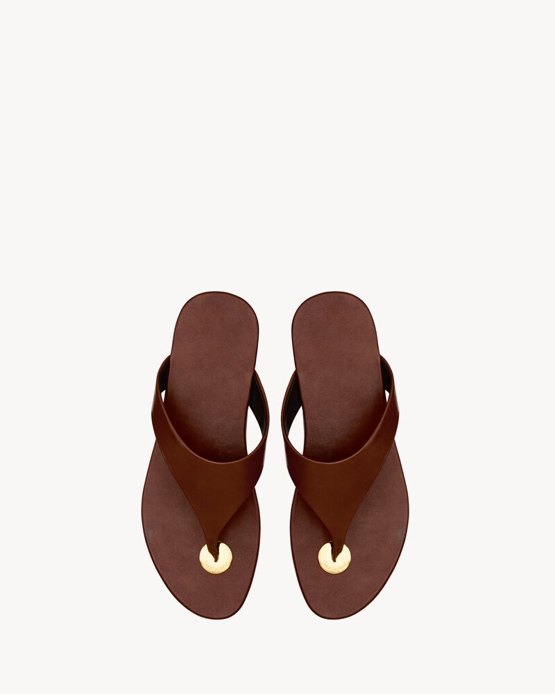 KOUROS sandales en cuir lisse