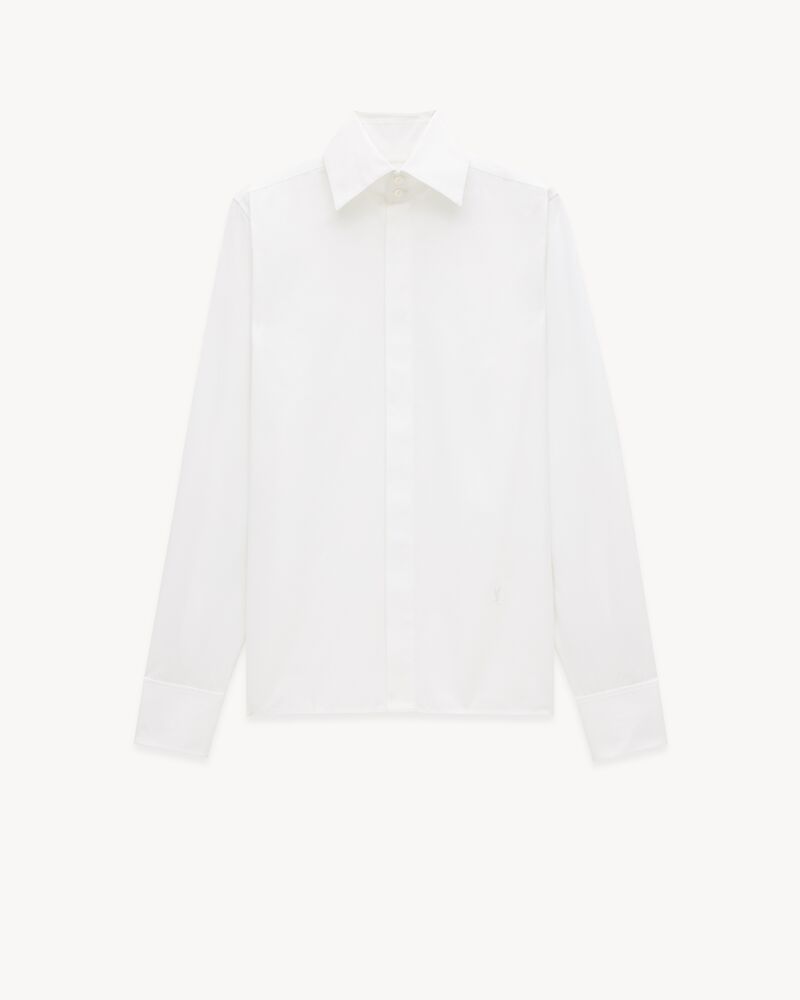 shirt in cotton poplin