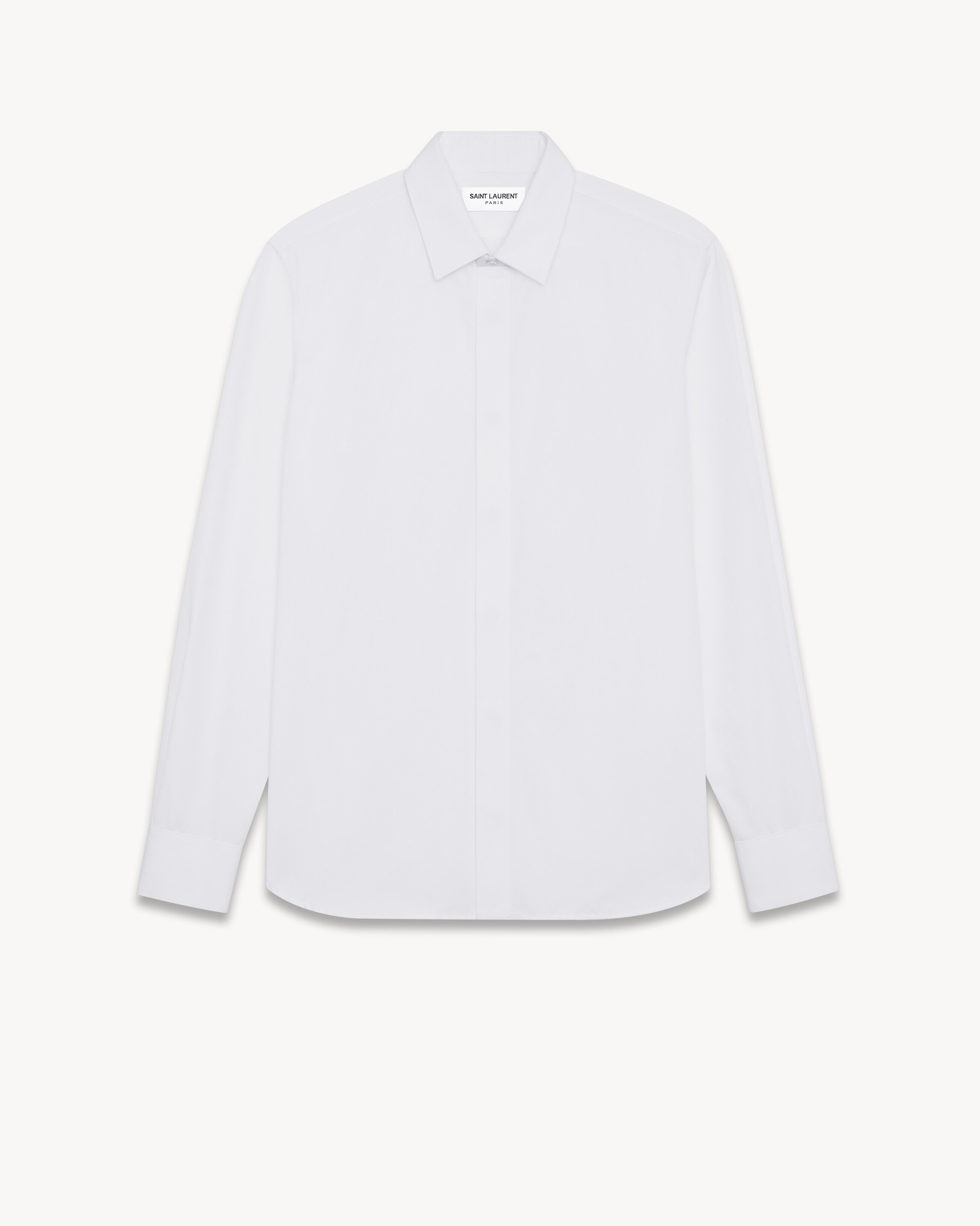 Camicia con collo YVES slim fit in popeline di cotone