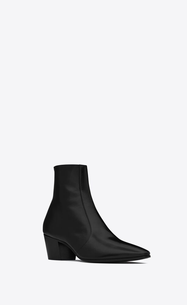 Vassili zipped boots in smooth leather | Saint Laurent | YSL.com