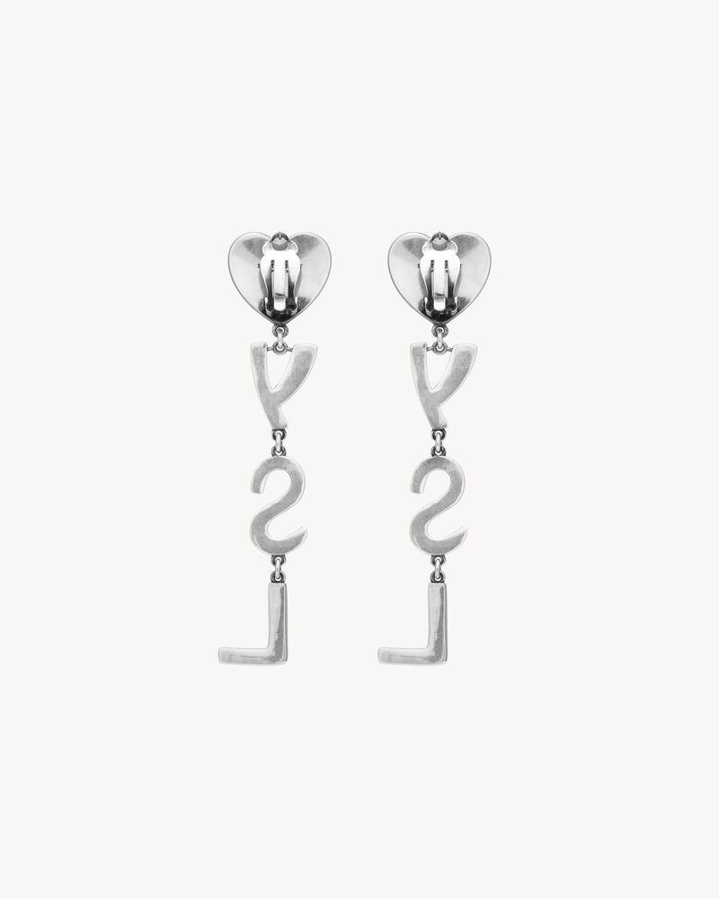 Yves saint laurent heart earrings Outlet