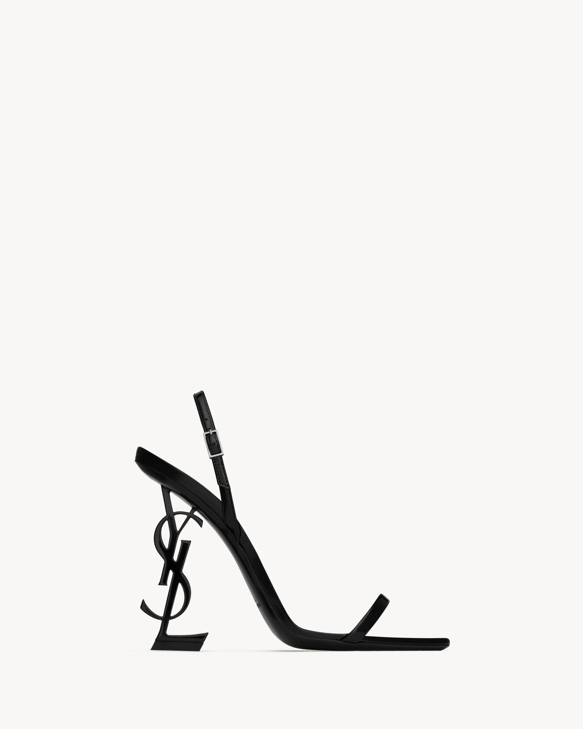 생로랑 글레이즈드 가죽 오피움 슬링백 샌들 754880AACGC1000