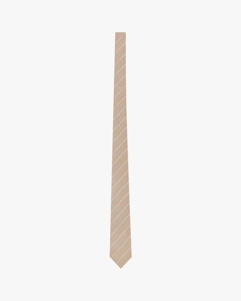 striped tie in silk grosgrain