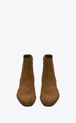 wyatt zipped boots in suede