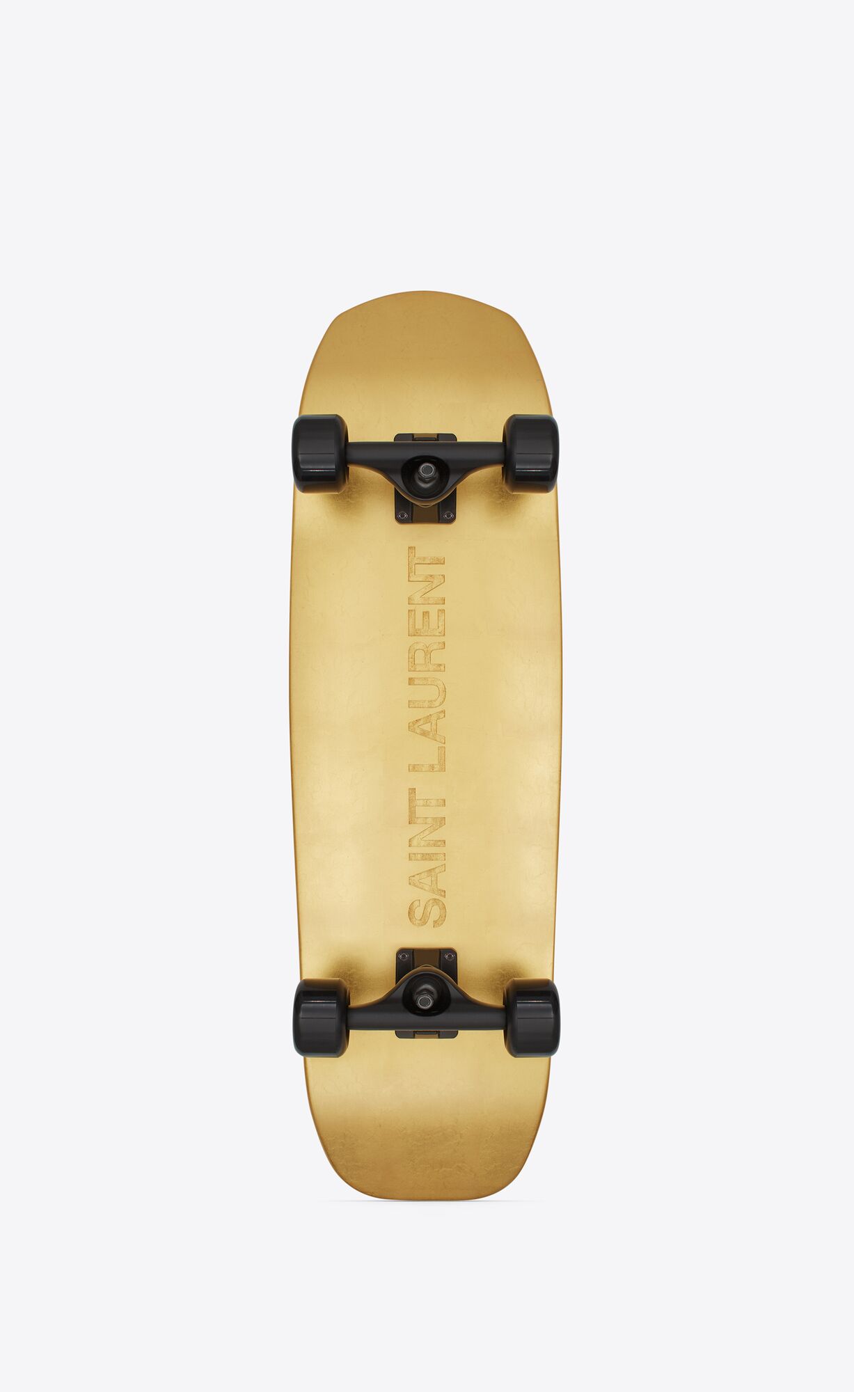 Saint Laurent skateboard covered with gold leaves Saint Laurent Saudi Arabia