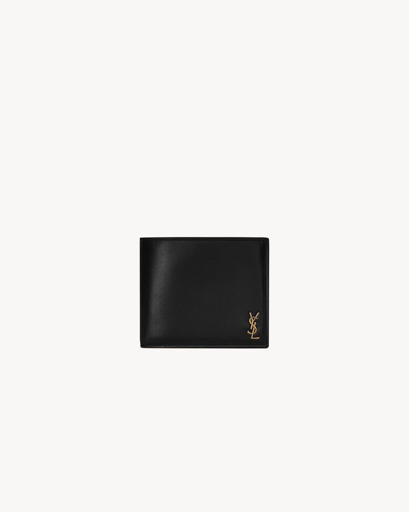 TINY CASSANDRE East/West wallet in shiny leather