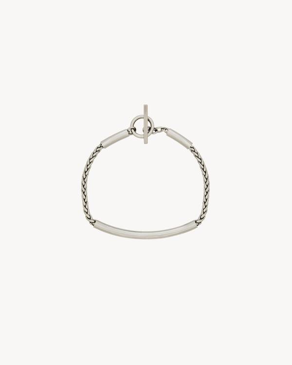 チューブチェーンブレスレット（メタル） シルバー | Saint Laurent