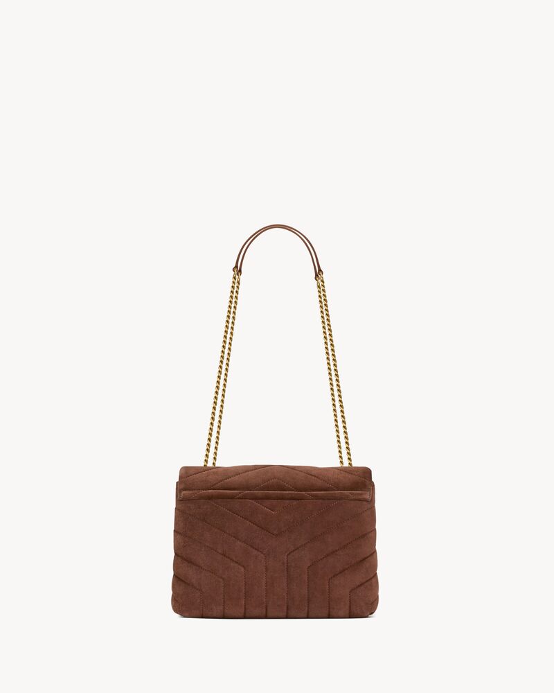 LOULOU SMALL IN QUILTED SUEDE