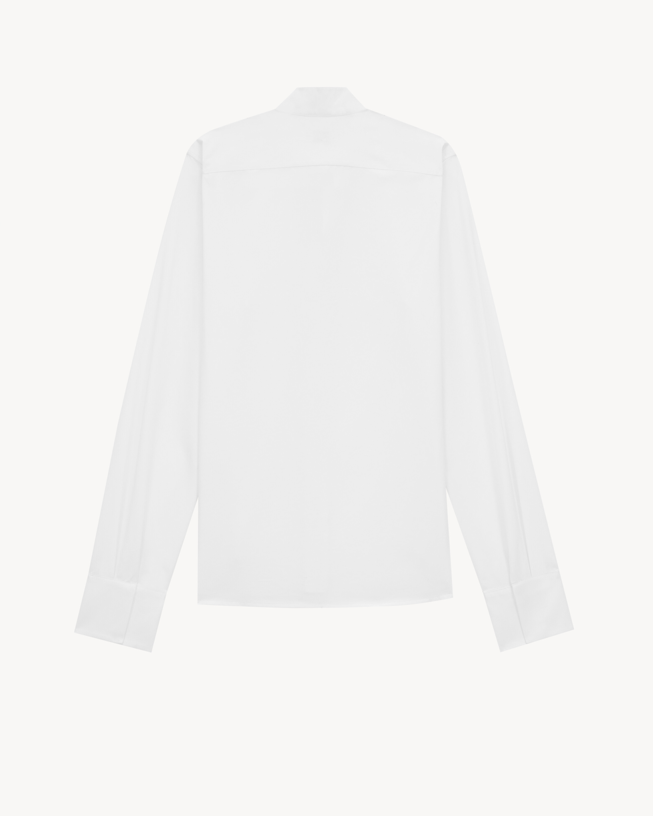 wing-collar shirt in cotton poplin