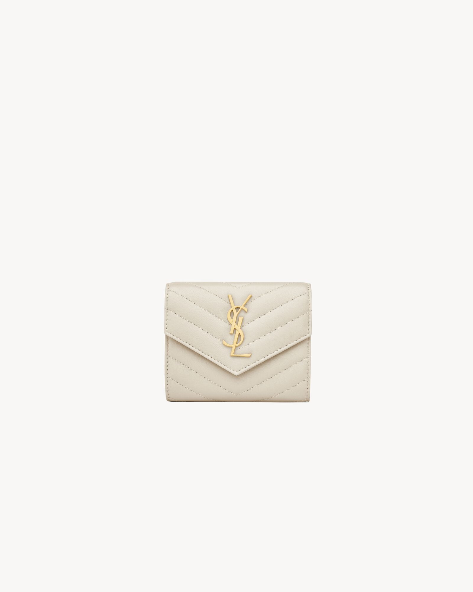 CASSANDRE MATELASSÉ compact tri fold wallet in LAMBSKIN — 403943AAA449207