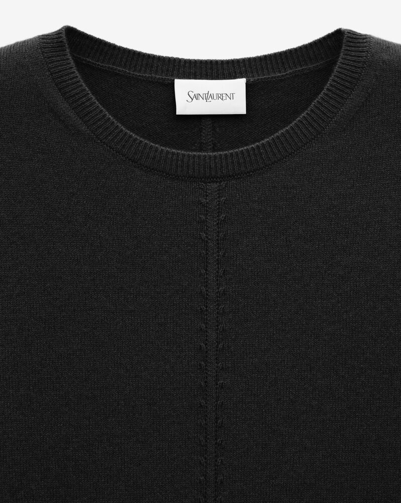 openwork sweater in cashmere