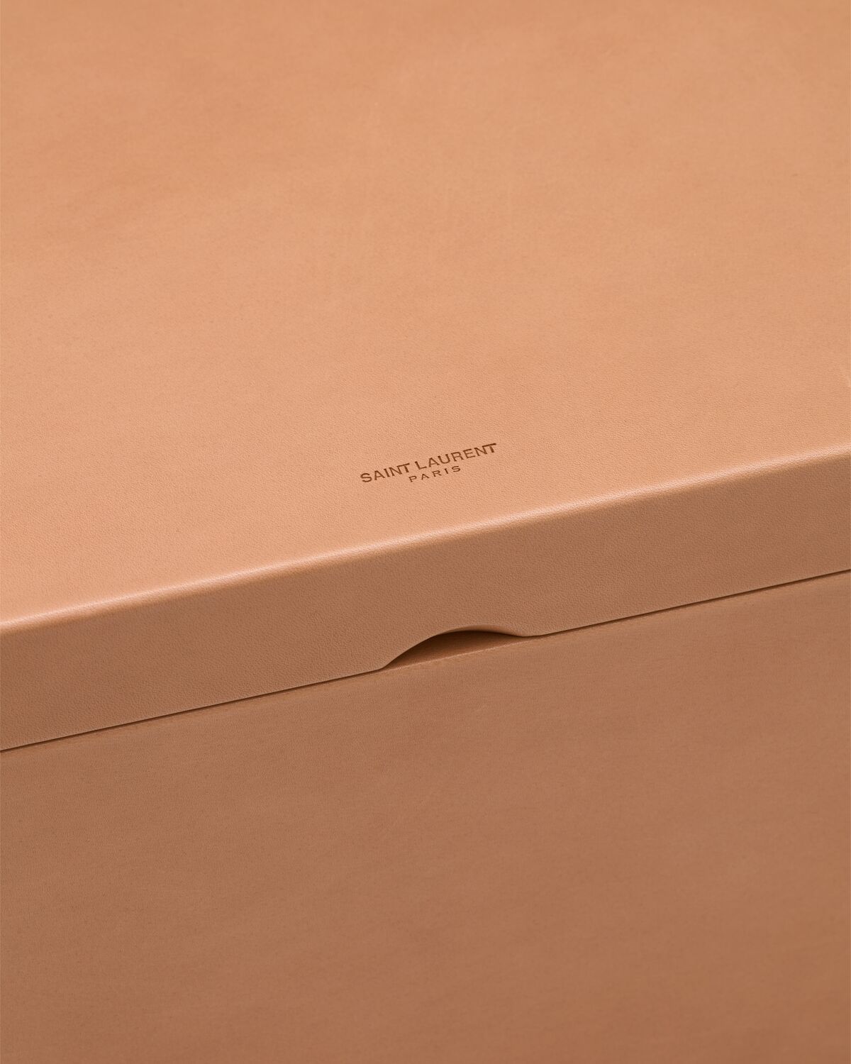 LARGE BOX IN VEGETABLE-TANNED LEATHER
