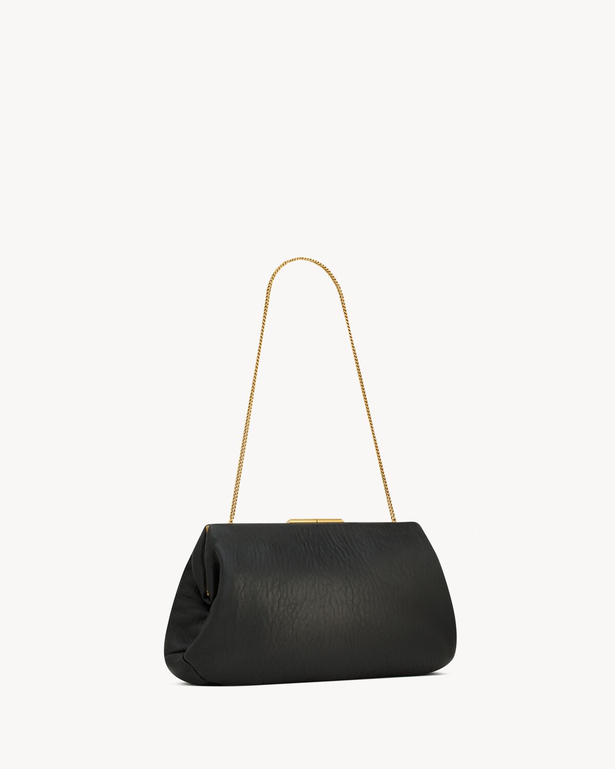 saint laurent clutch large en cuir