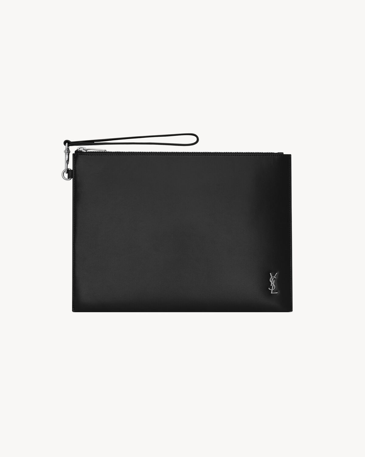 Porta tablet TINY CASSANDRE piccolo in pelle lucida con zip