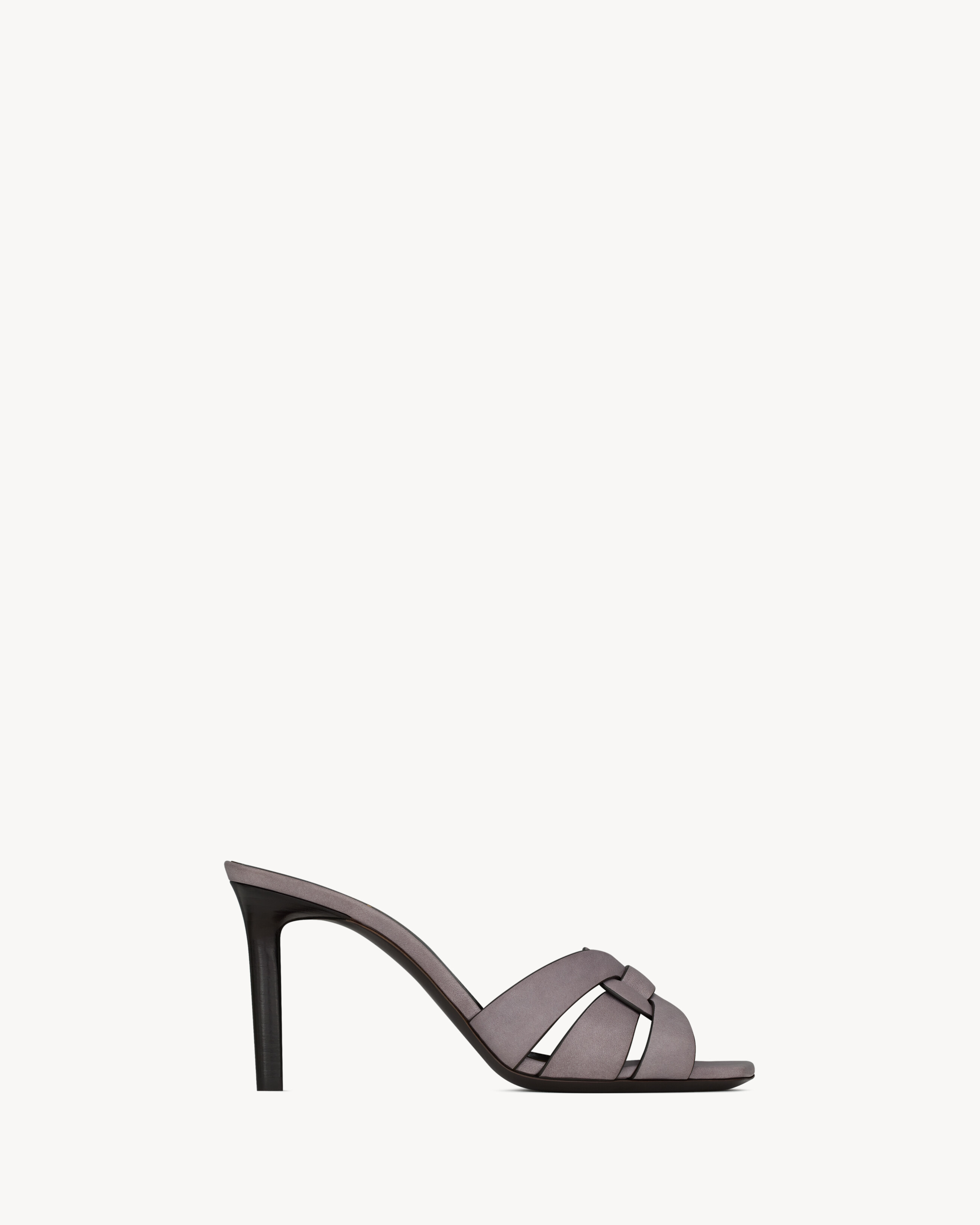 Tribute mules in smooth leather