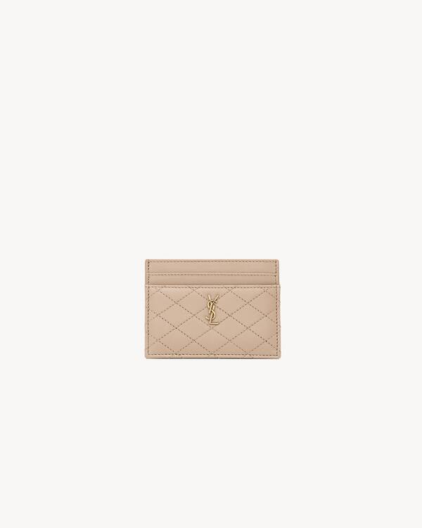 Gaby card case in quilted lambskin | Saint Laurent | YSL.com