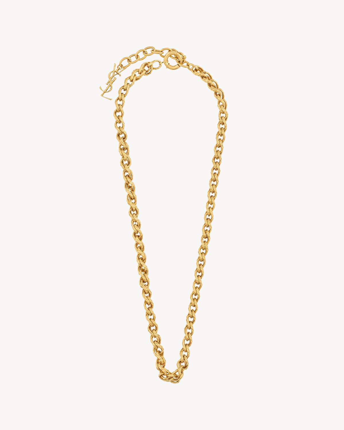 rope-chain necklace in metal