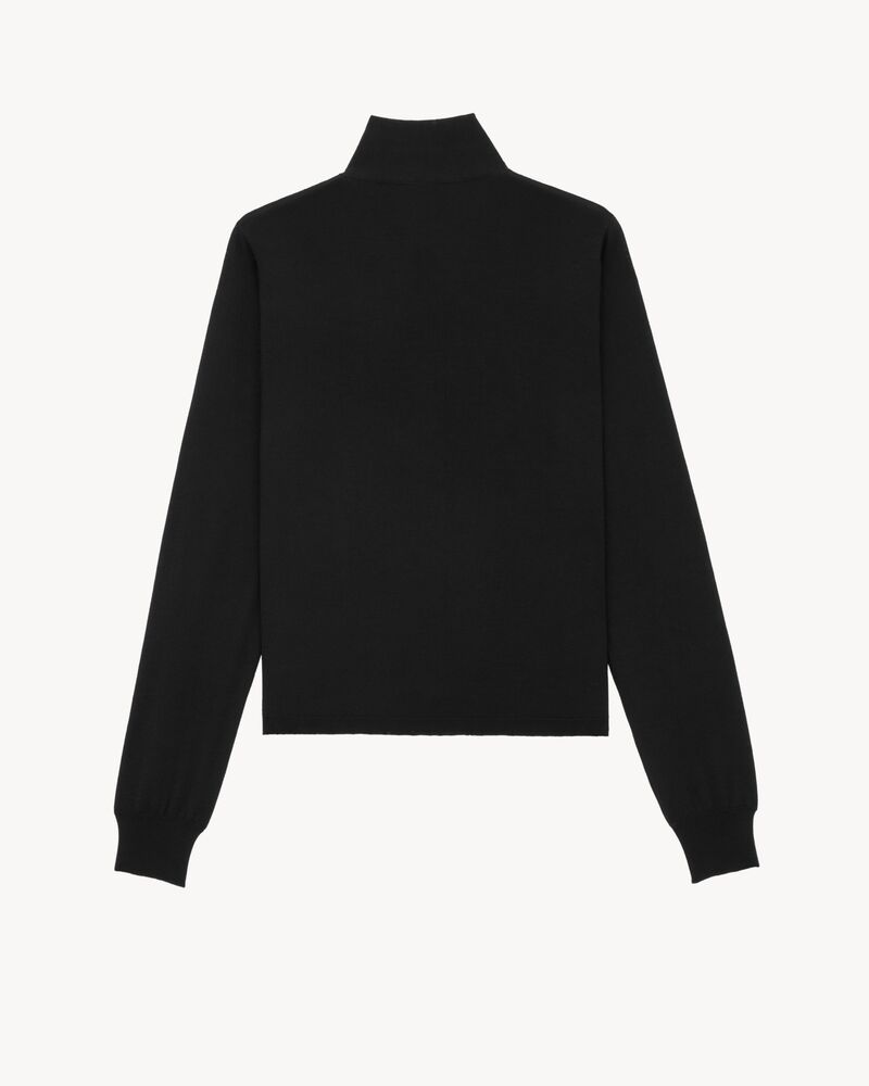 lavallière cardigan in cashmere, wool, and silk
