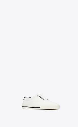 LOW TOP SNEAKERS IN CANVAS AND LEATHER | Saint Laurent | YSL.com