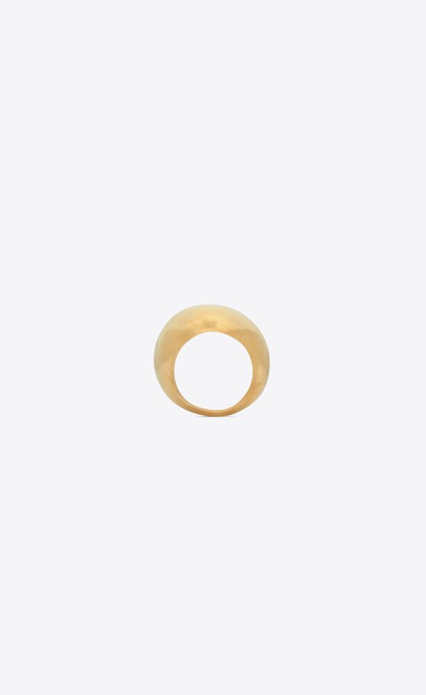 ovaler oversize-ring aus metall
