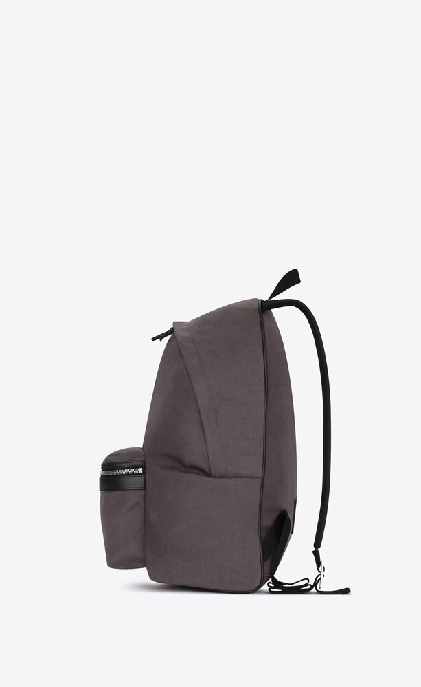 City backpack in nylon canvas and leather | Saint Laurent | YSL.com