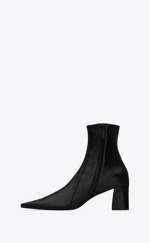 rainer zipped boots in smooth leather