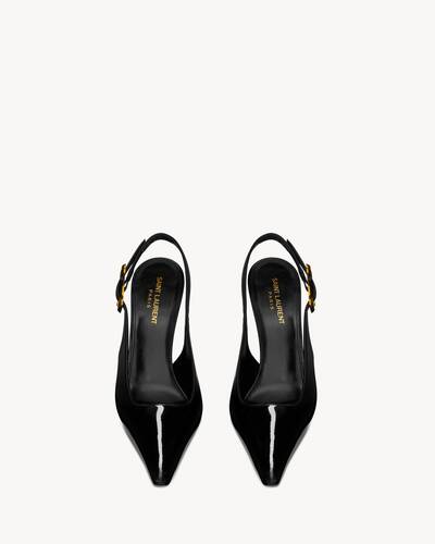 DUNE slingback pumps in patent leather | Saint Laurent | YSL.com