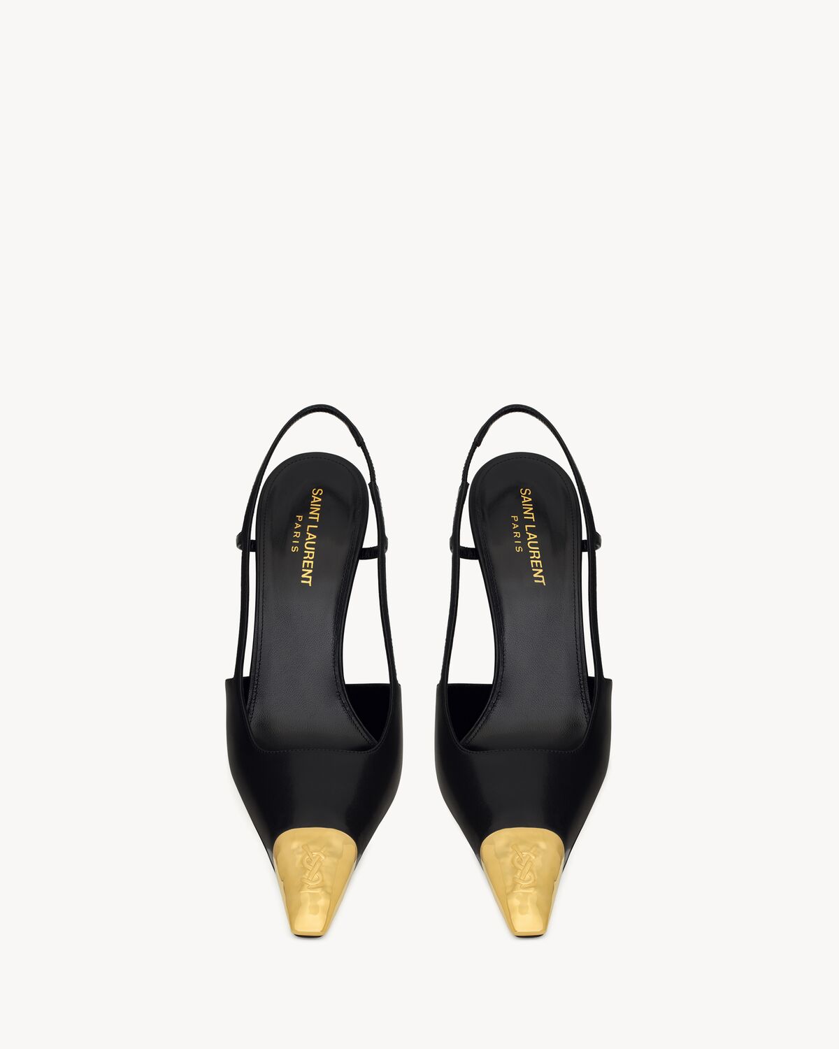 JEANNE slingbacks en cuir lisse