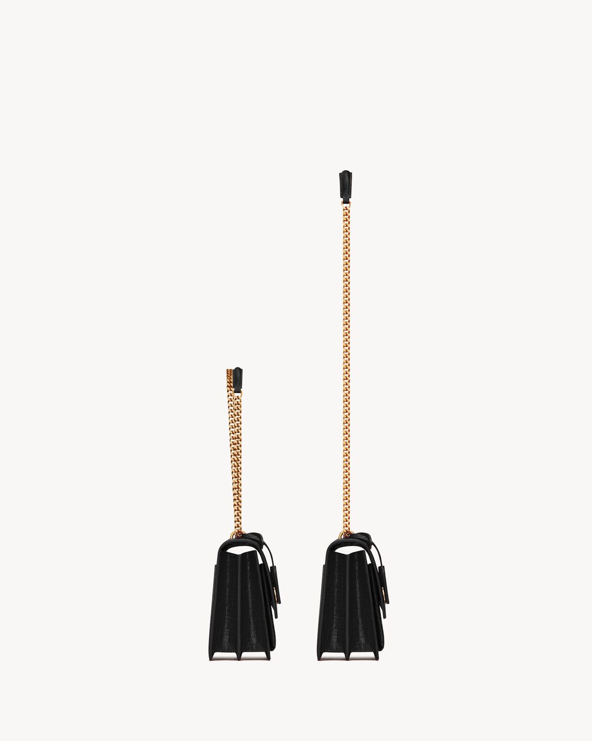 생로랑 크로커다일 엠보싱 가죽 소재의 선셋 미디엄 백 442906DND0J1000