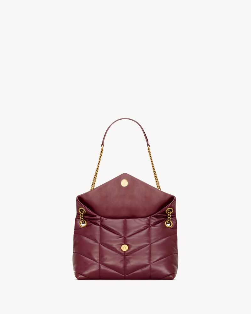 PUFFER small in shiny leather