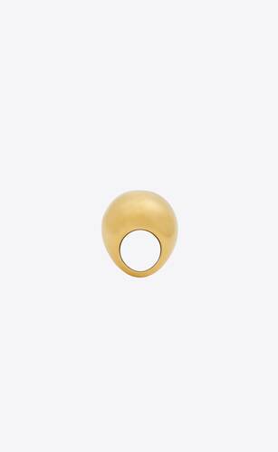anillo en forma de burbuja de metal