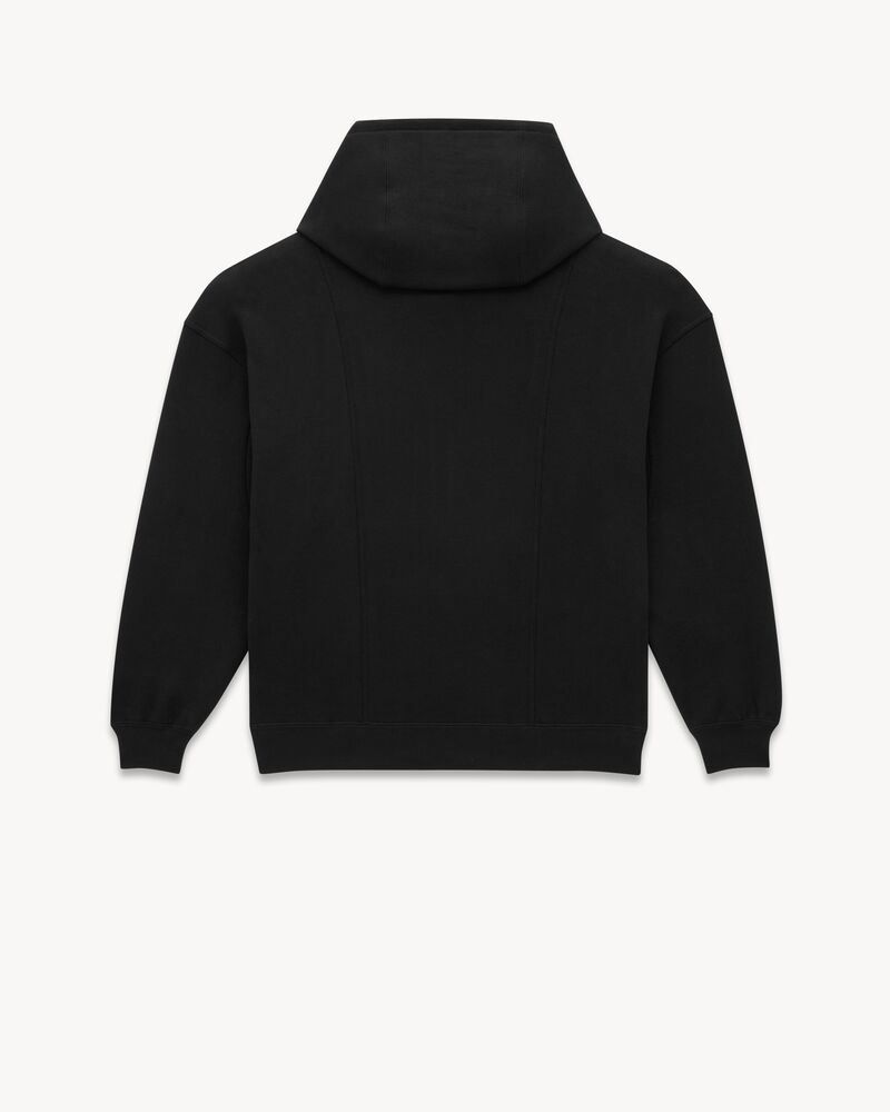 SAINT LAURENT Kapuzenpullover mit halbem Reißverschluss