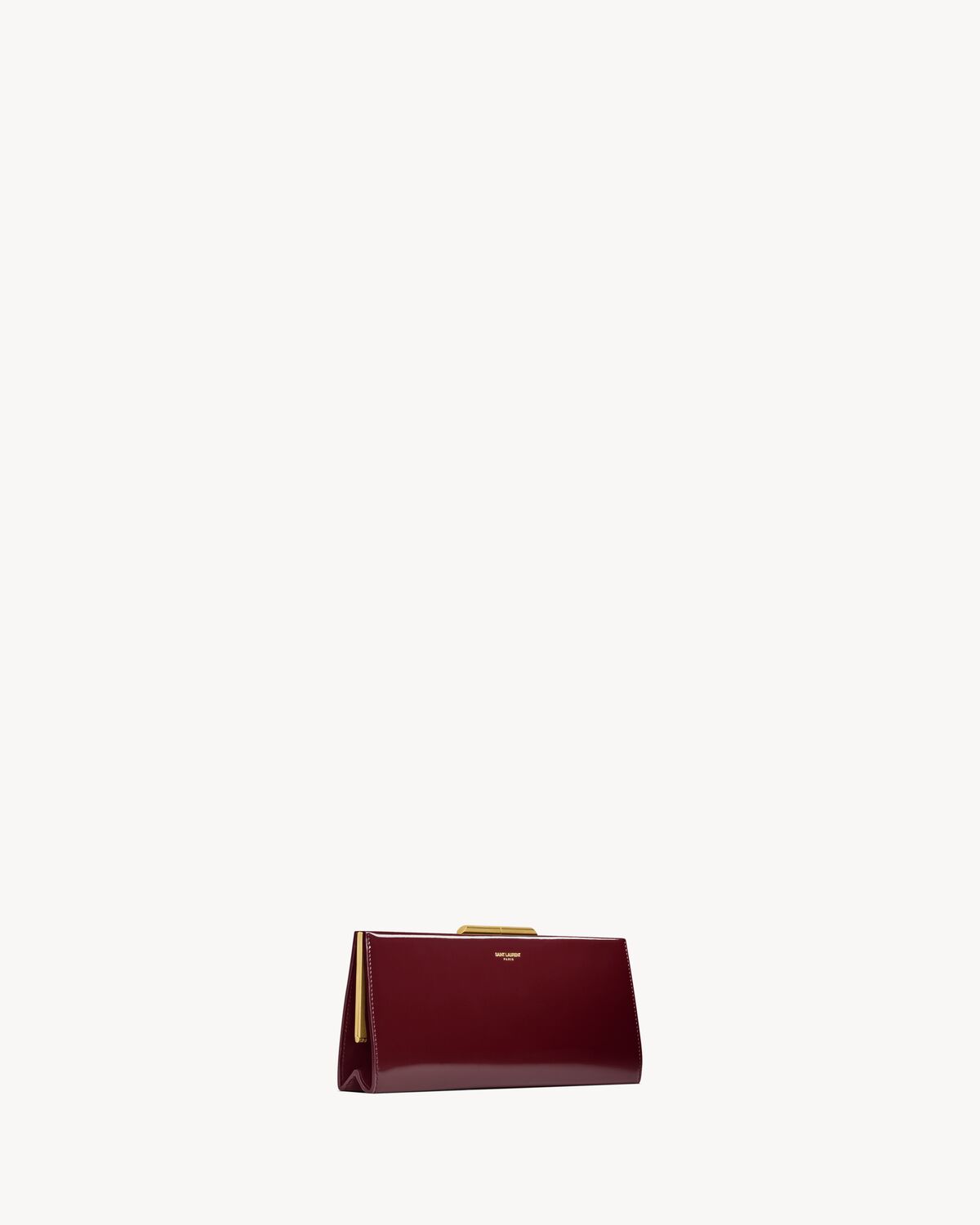 MIDNIGHT small clutch in lacquered leather