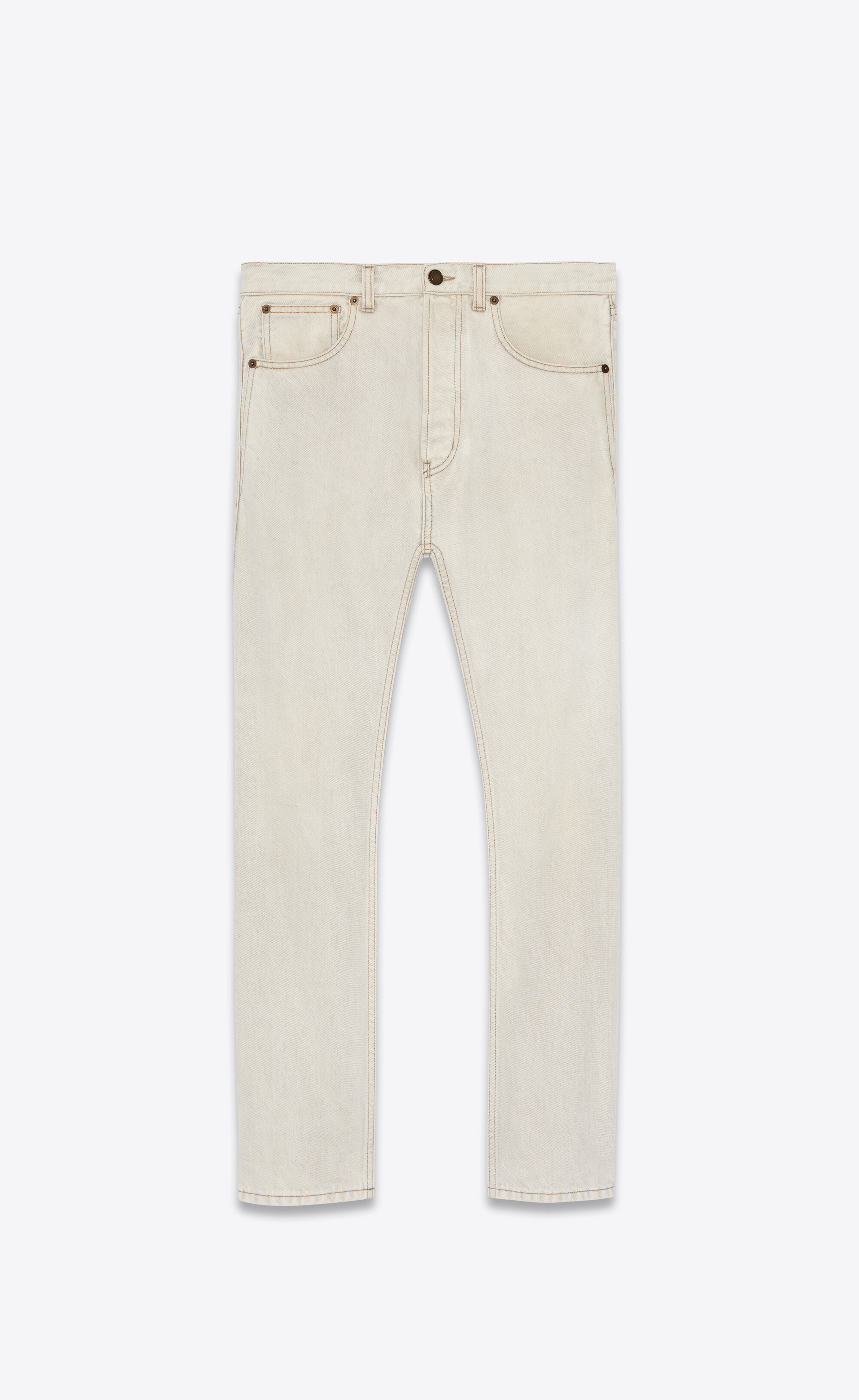 saint laurent white jeans