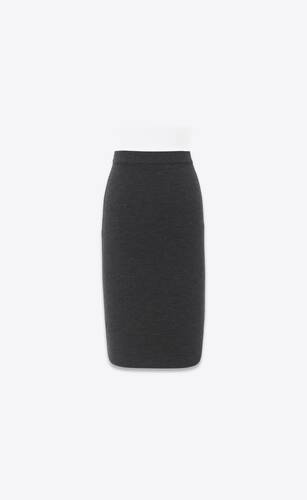pencil skirt in cashmere, wool and silk