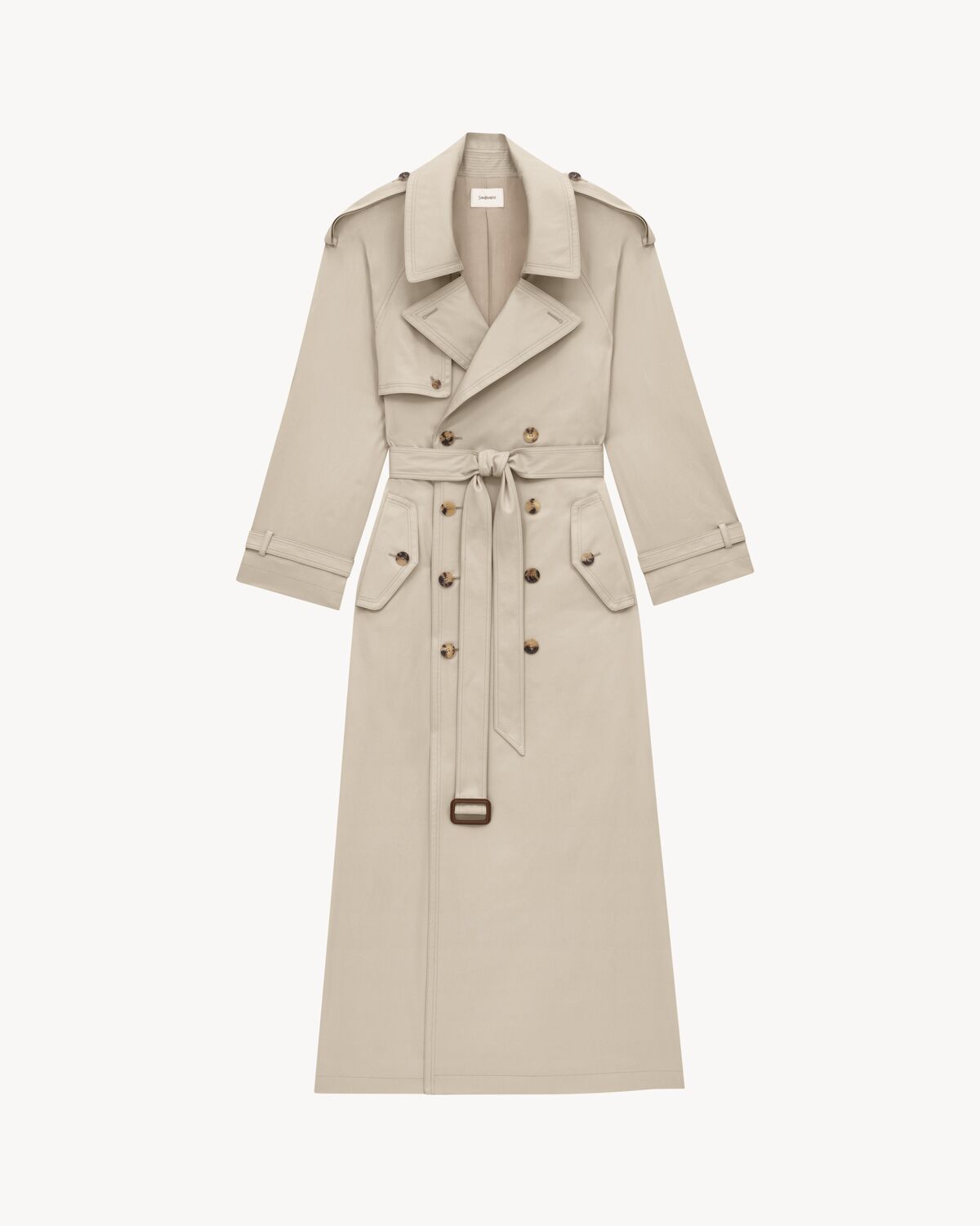 trench coat in cotton twill