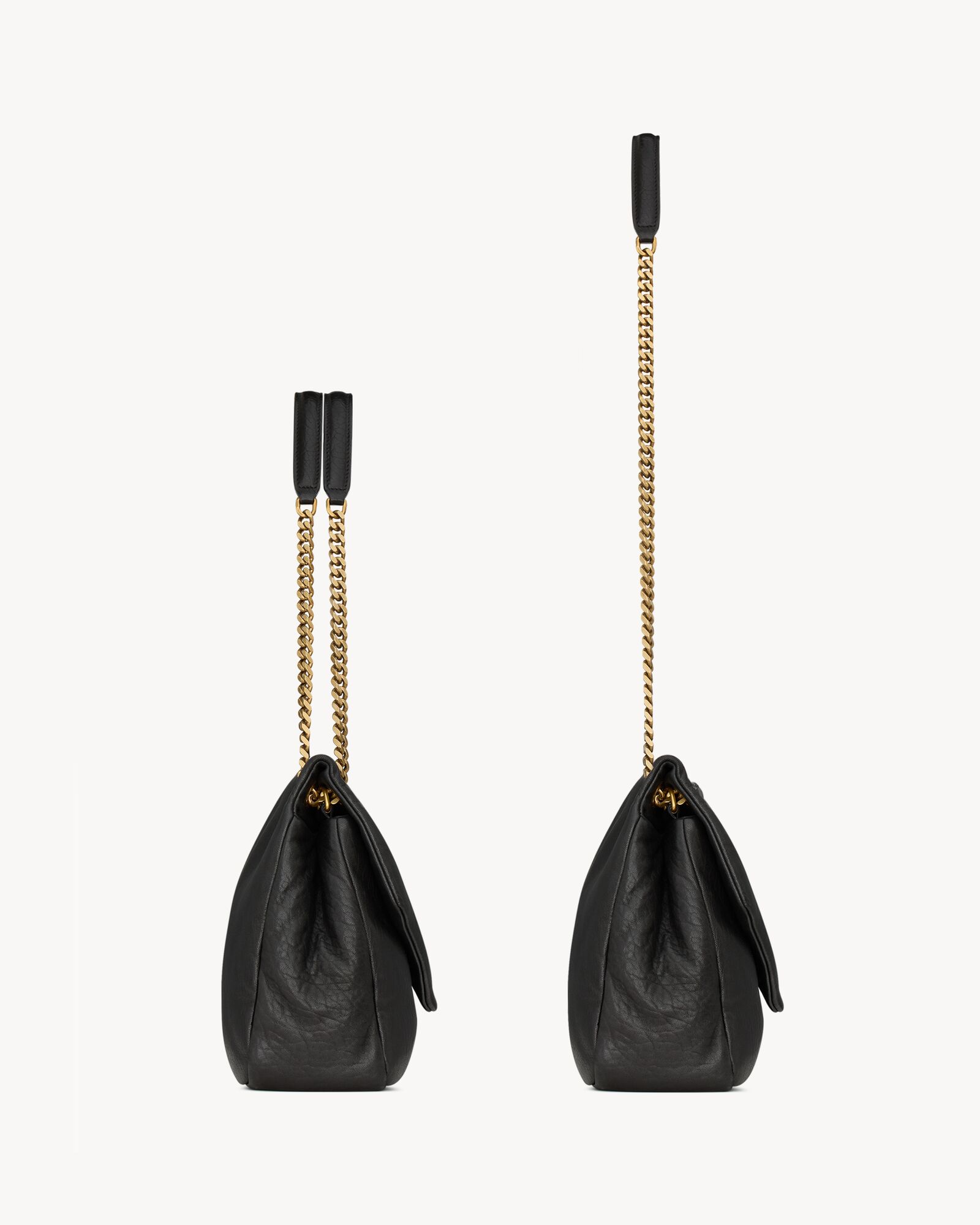 CALYPSO 26 MILKY WHITE LAMBSKIN CHAIN BAG