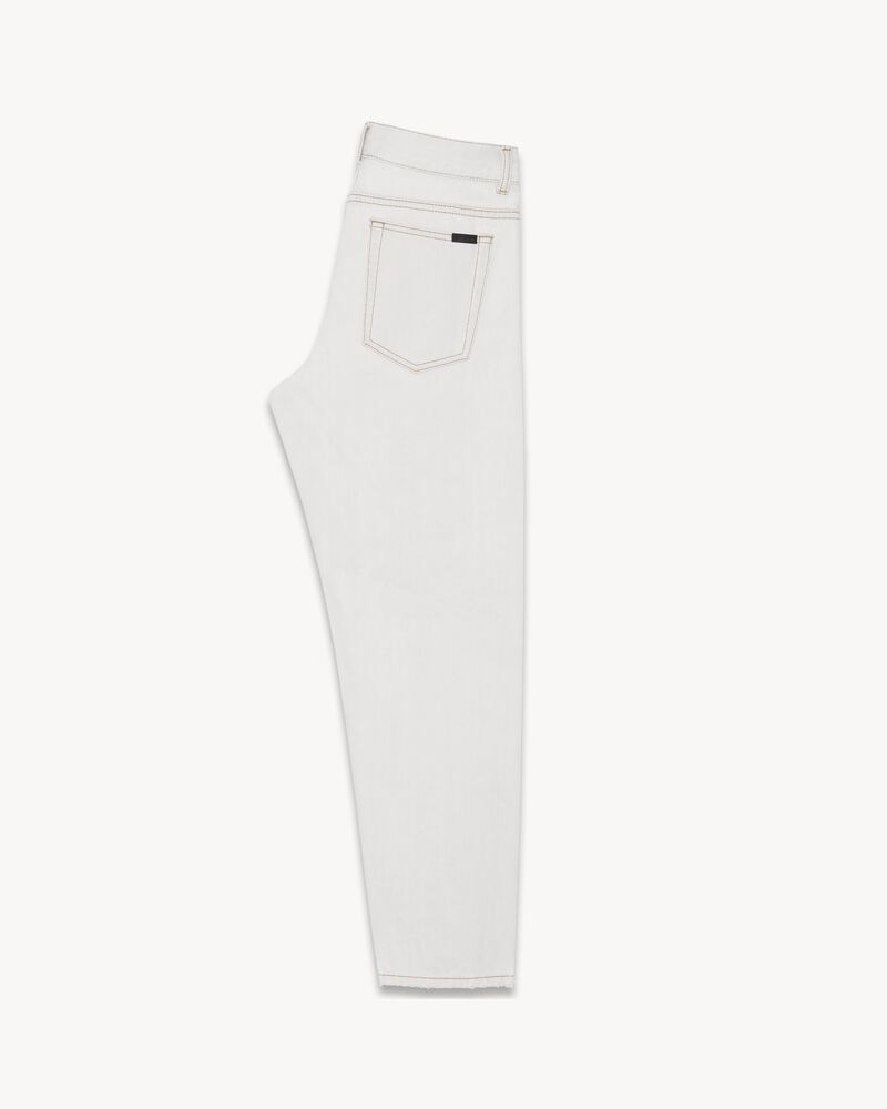 Carrot-fit jeans in gray off-white 