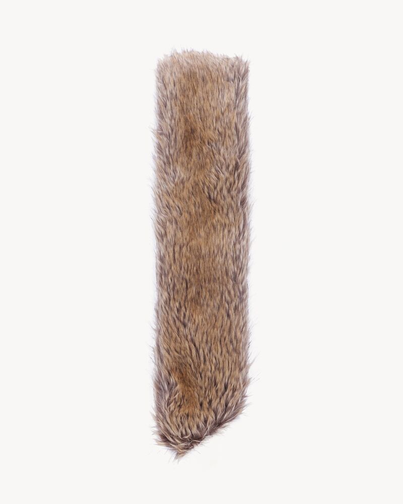 crossbody scarf in animal-free fur