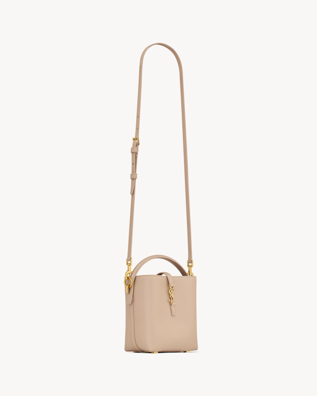 생로랑 샤이니 가죽 소재의 LE 37 미니 토트백 7658702R20W2721