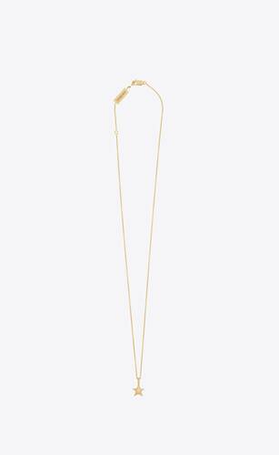 star pendant necklace in 18k yellow gold