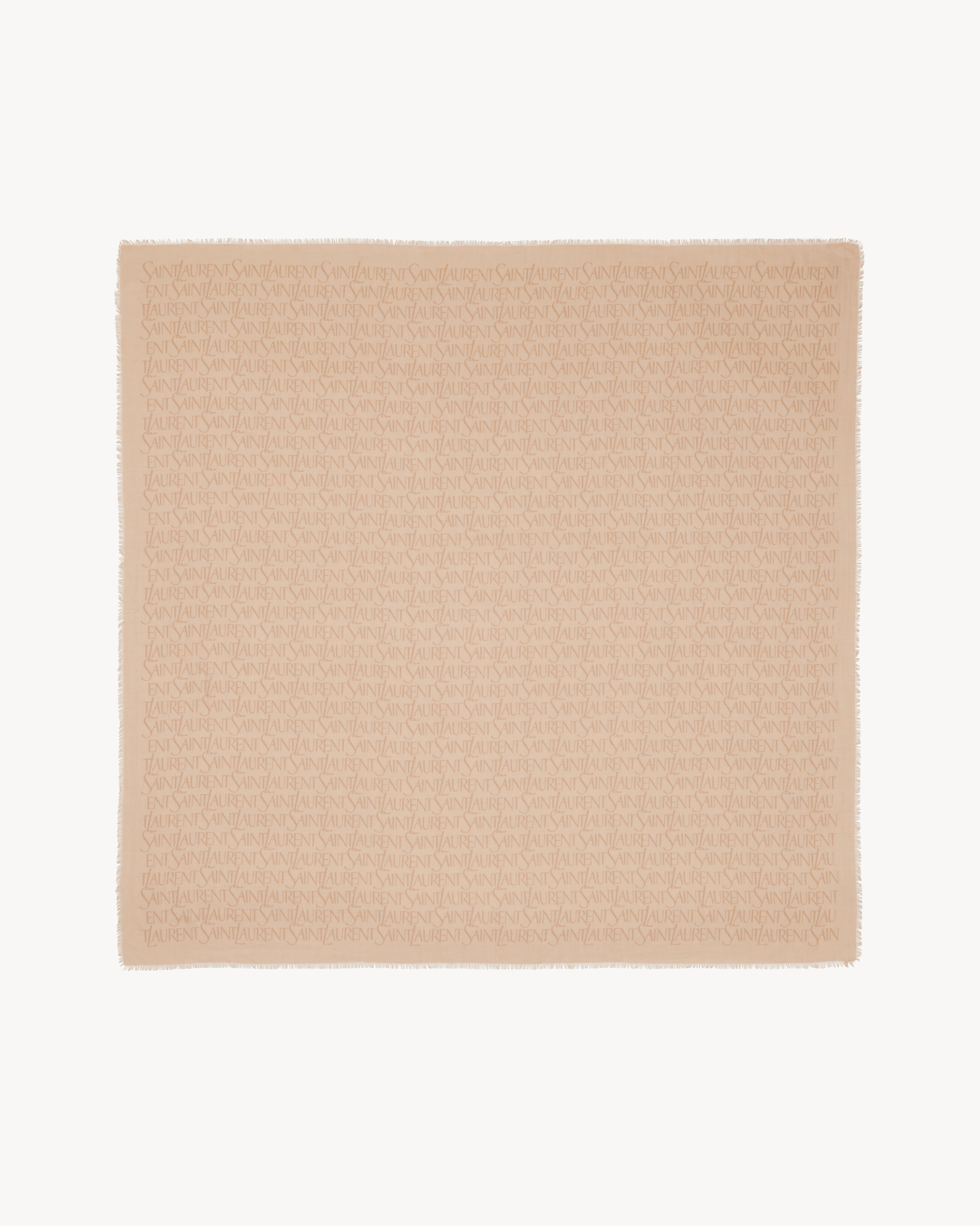 Saint Laurent large square scarf in modal and cashmere