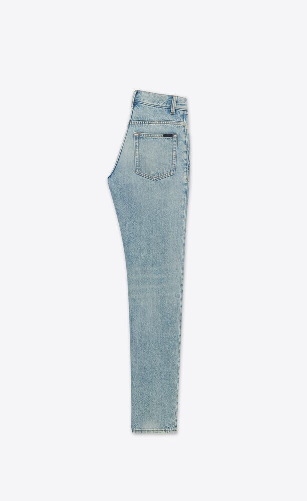 CINDY jeans in dark summer blue denim | Saint Laurent | YSL.com